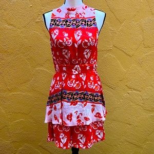 Parker Silk Mini Dress Size 6 NWT.